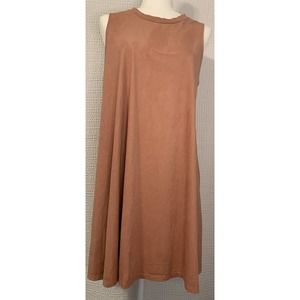 Pink Republic Womens Blush Rose Pink Sleeveless Aline Dress Soft Fabric Stretch